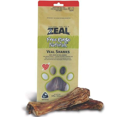 Zeal [BUY 3 WITH $18.50 OFF] Zeal Free Range Naturals Veal Shanks Dog Treats 125g Dog Food & Treats