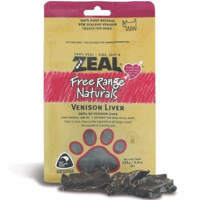 Zeal [BUY 3 WITH $19.90 OFF] Zeal Free Range Naturals Venison Liver Dog Treats 125g Dog Food & Treats