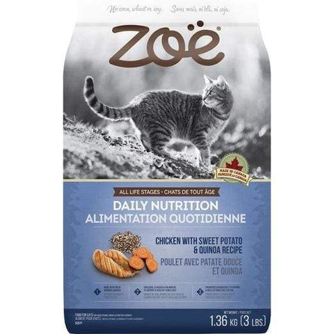 Zoe Zoe Daily Nutrition Chicken With Sweet Potato & Quinoa Recipe Dry Cat Food Cat Food & Treats