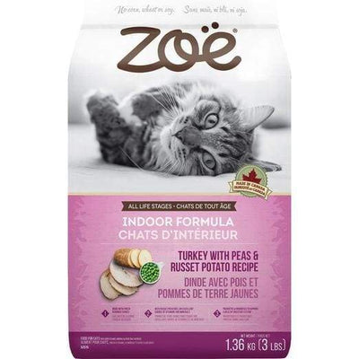 Zoe Zoe Indoor Formula Turkey With Peas & Russet Potato Dry Cat Food Cat Food & Treats