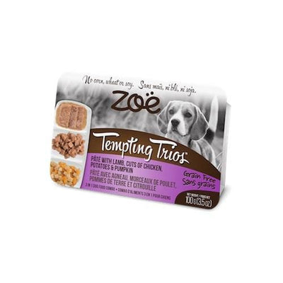 Zoe [PROMO BUY 4 GET 2 FREE] Zoë Tempting Trios Lamb Chicken Potatoes & Pumpkin Grain-Free Wet Dog Food 100g Dog Food & Treats