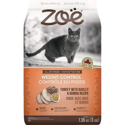 Zoe Zoe Weight Control Turkey With Barley & Quinoa Recipe Dry Cat Food Cat Food & Treats